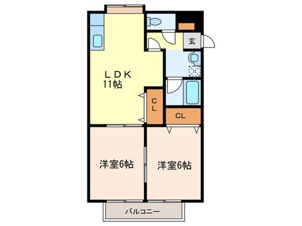 リバーサイドタウンの物件間取画像